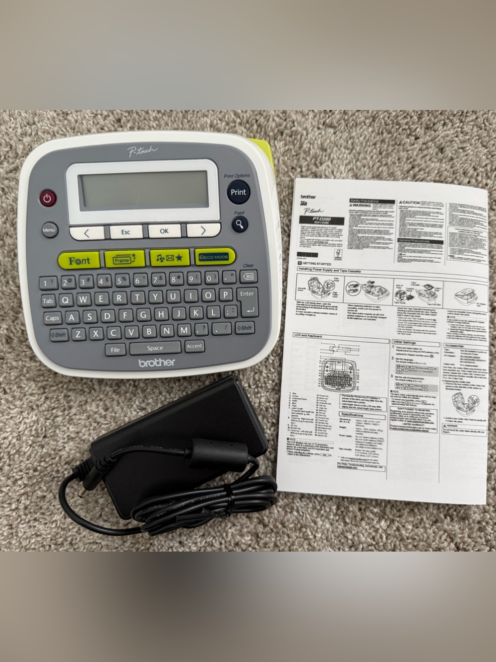 Brother Label Maker P-touch — PT-D200
